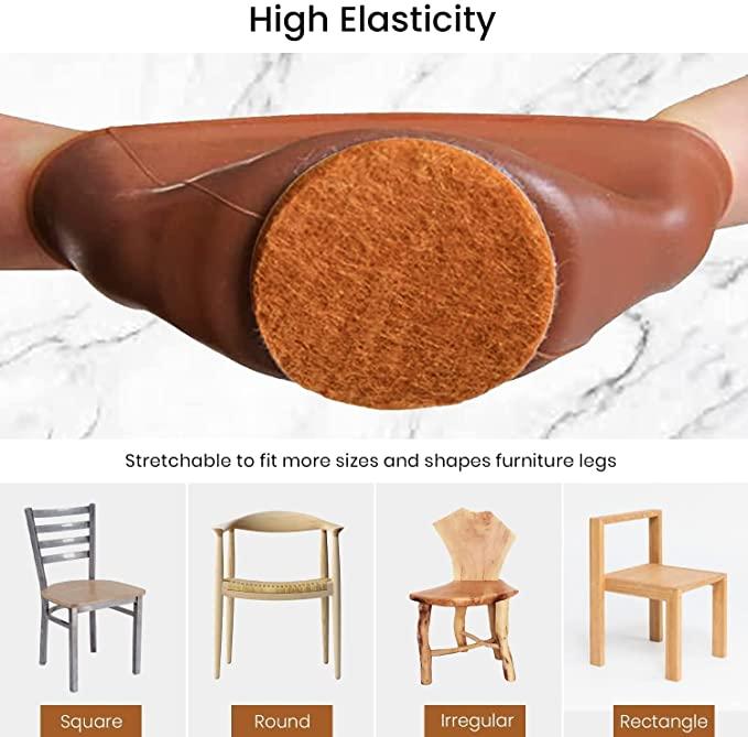 Odara's FloorGuard Silicone Chair Leg Protectors with Felt