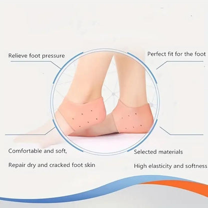 Dual Defense Heel Pack (2 Pair Orthopedic Heel Pad + 1 Pair Heel Protector)