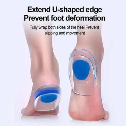 Dual Defense Heel Pack (2 Pair Orthopedic Heel Pad + 1 Pair Heel Protector)