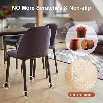 Odara's FloorGuard Silicone Chair Leg Protectors with Felt
