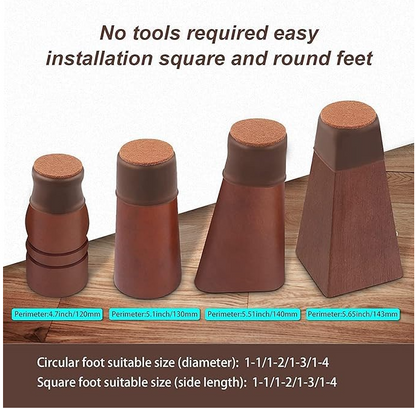 Odara's FloorGuard Silicone Chair Leg Protectors with Felt